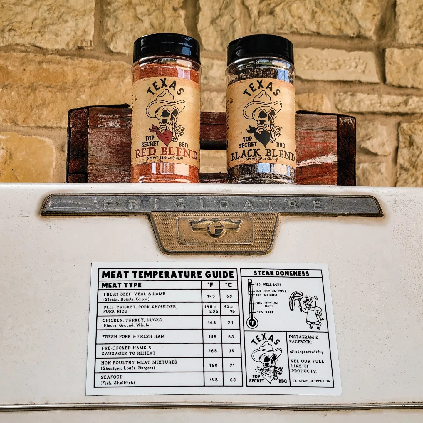 Meat Temperature Guide Magnet